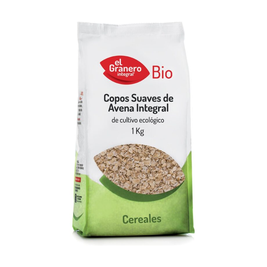 Copos suaves de avena integral Bio