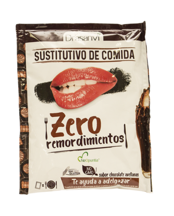 Sobre batido sustitutivo chocolate avellanas 52 g  Zero remordimientos