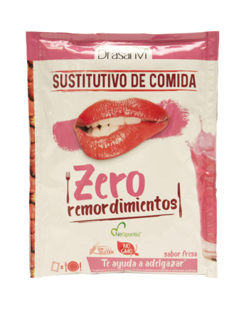 Sobre batido sustitutivo fresa 52 g  Zero remordimientos