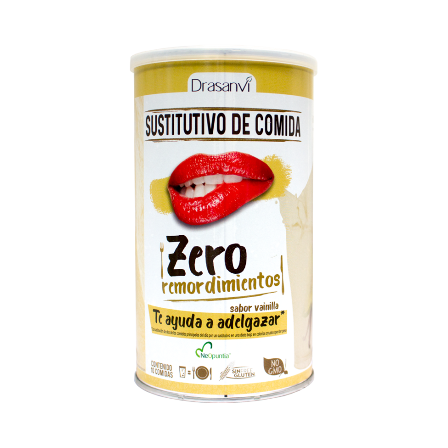 Batido sustitutivo vainilla 520 g  Zero remordimientos