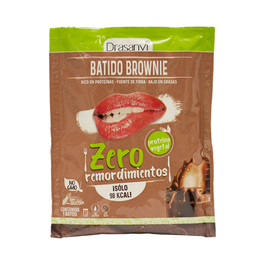 Sobre batido vegetal proteico brownie 30 g  Zero remordimientos