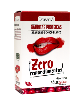 Barrita proteica arándanos-chocolate blanco 4 unidades 4x35 g  Zero remordimientos