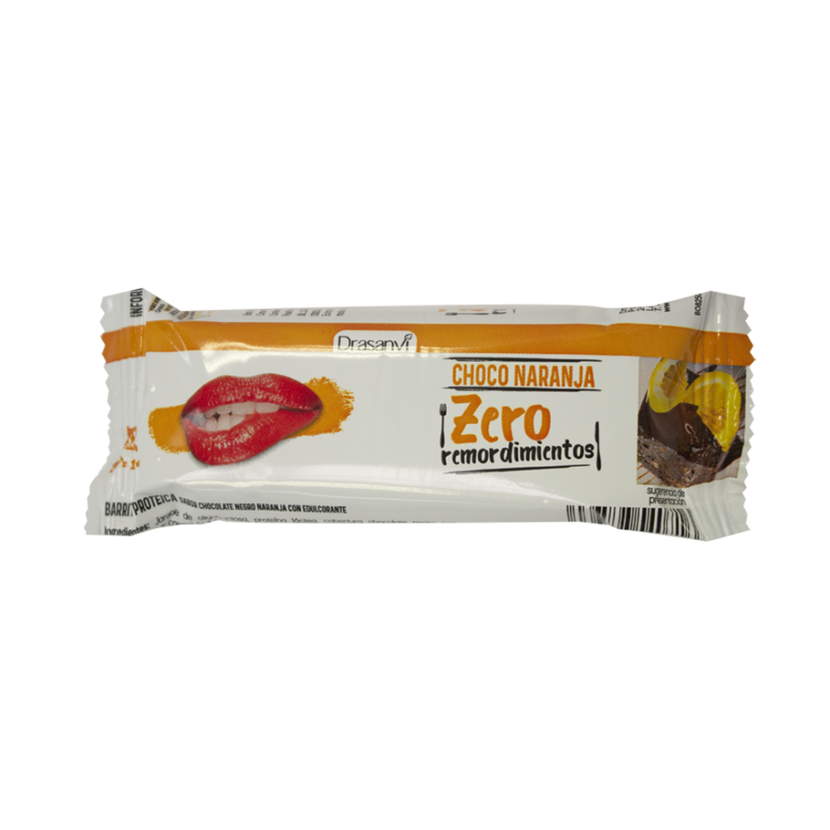 Barrita proteica chocolate-naranja 35 g  Zero remordimientos