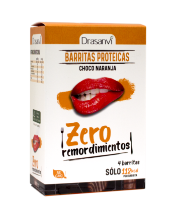 Barrita proteica chocolate-naranja 4 unidades 4x35 g  Zero remordimientos  Zero remordimientos