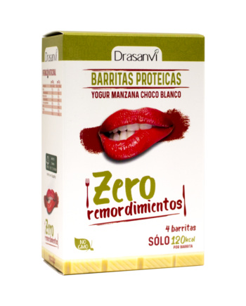 Caja barrita proteica yogurt-manzana y chocolate blanco 4 unidades 4x35 g  Zero remordimientos