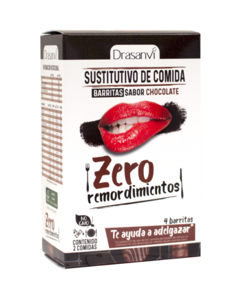 Caja barrita sustitutiva chocolate 4 unidades 4x35 g  Zero remordimientos