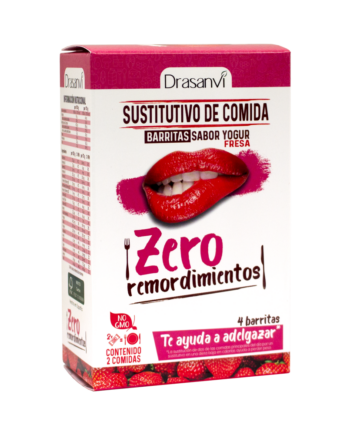 Caja barrita sustitutiva yogurt-fresa 4 unidades 4x35g  Zero remordimientos
