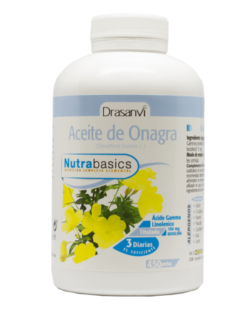 Nutrabasics - Aceite de Onagra 500, 450 perlas