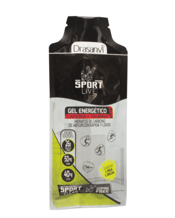 Sport Live - Gel Energético Plus Cafeína Lima-Limón