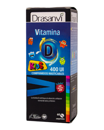Vitamina D3 400 UI 60 comprimidos masticable niños