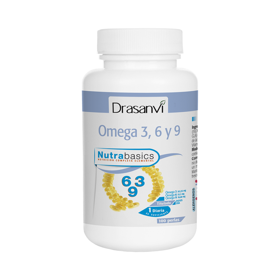 Nutrabasics - Omega 3, 6 y 9, 100 perlas