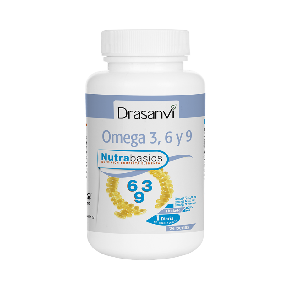 Nutrabasics - Omega 3, 6 y 9, 24 perlas (bote)