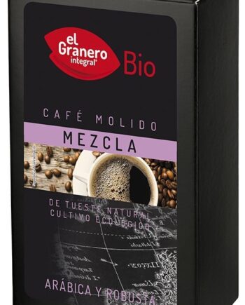 Cafe mezcla arabica robusta molido bio 250 gramos