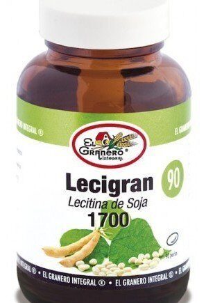 Lecigran lecitina de soja 1700 mg 90 perlas 90 Unidades