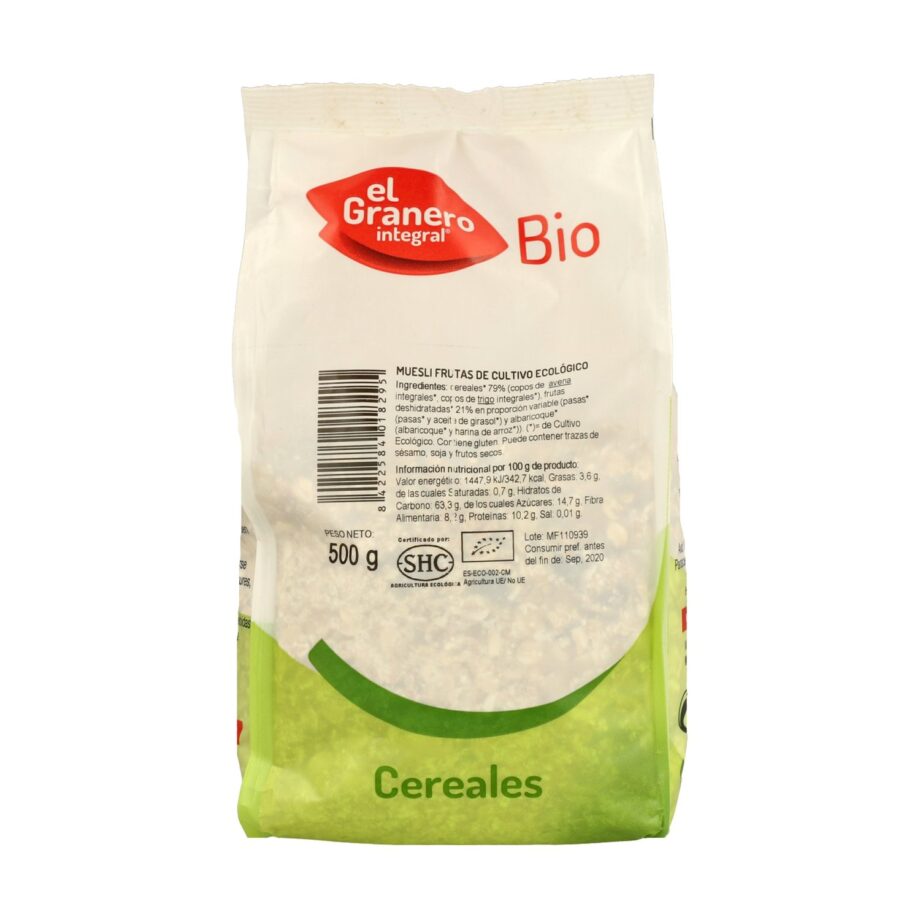 Muesli de Frutas Bio