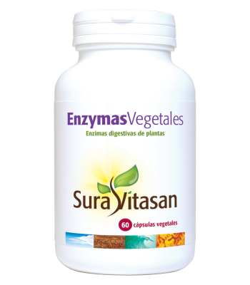 Enzymas Vegetales - 60 cápsulas - Sura Vitasan