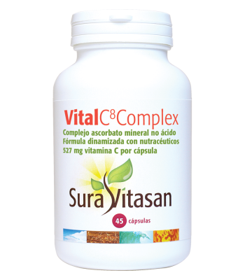 Vital C8 complex - 45 cápsulas - Sura Vitasan