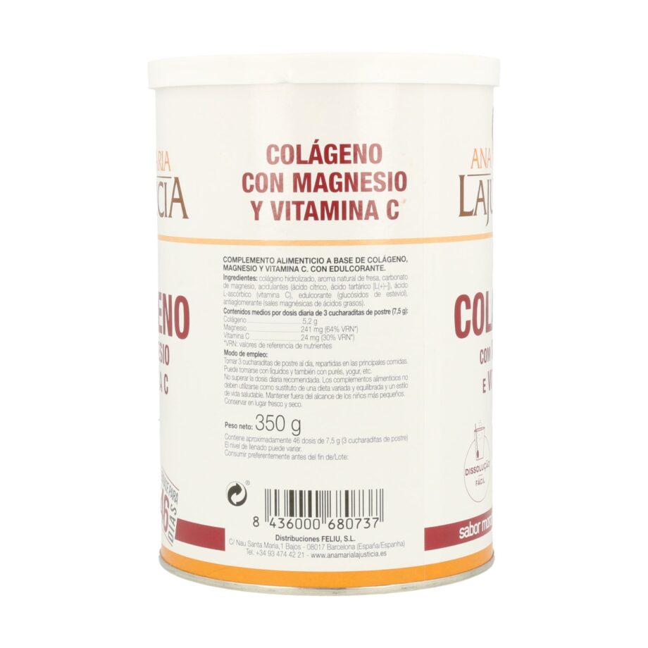 Colágeno con magnesio y vitamina C