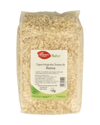 Copos de avena integrales suaves