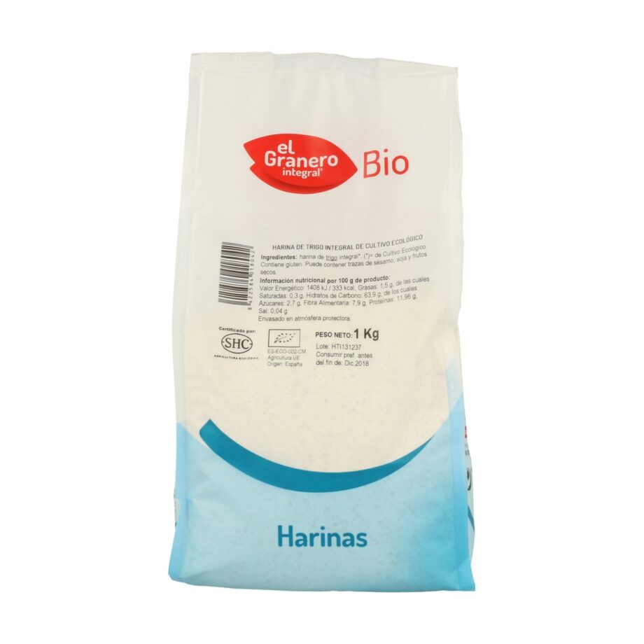 Harina de trigo integral