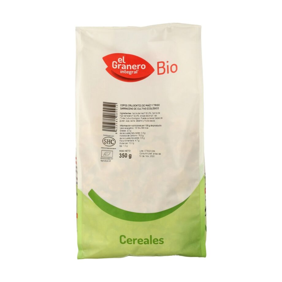 Copos crujientes de Maíz y Trigo sarraceno Bio