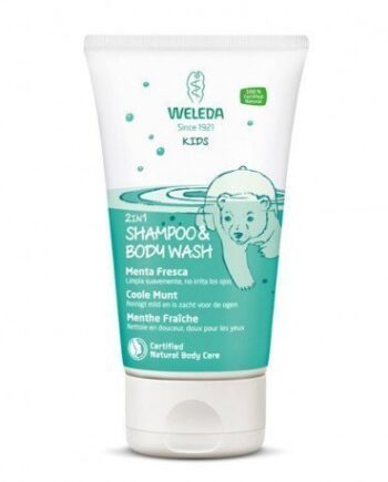 2 en 1 Champú y Gel  de Ducha Menta Fresca