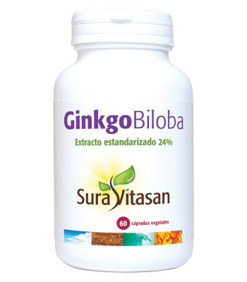 Ginkgo Biloba - 60 cápsulas - Sura Vitasan