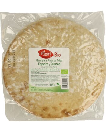 Base para pizza de Trigo Espelta y Quinoa Bio