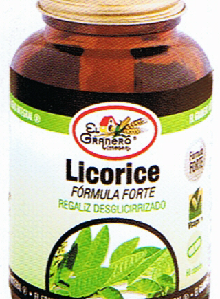 Licorice 60 capsulas 550 miligramos