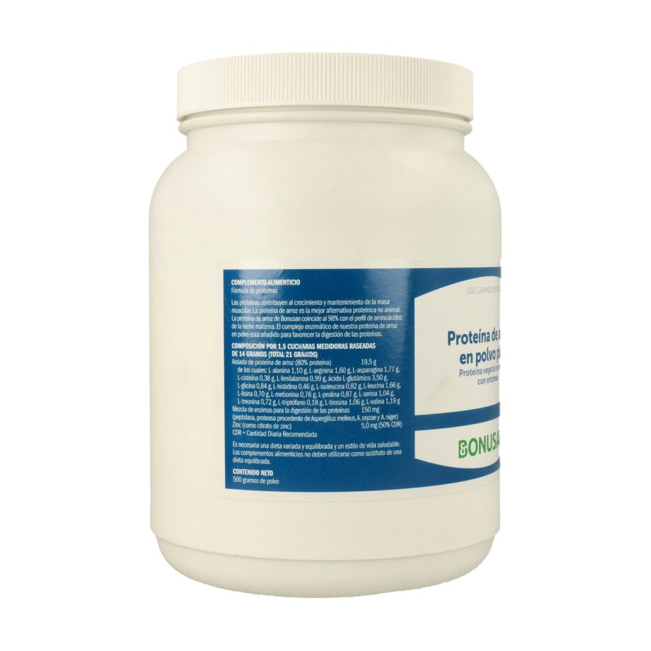 Proteína de Arroz en Polvo Plus (Sabor Vainilla)