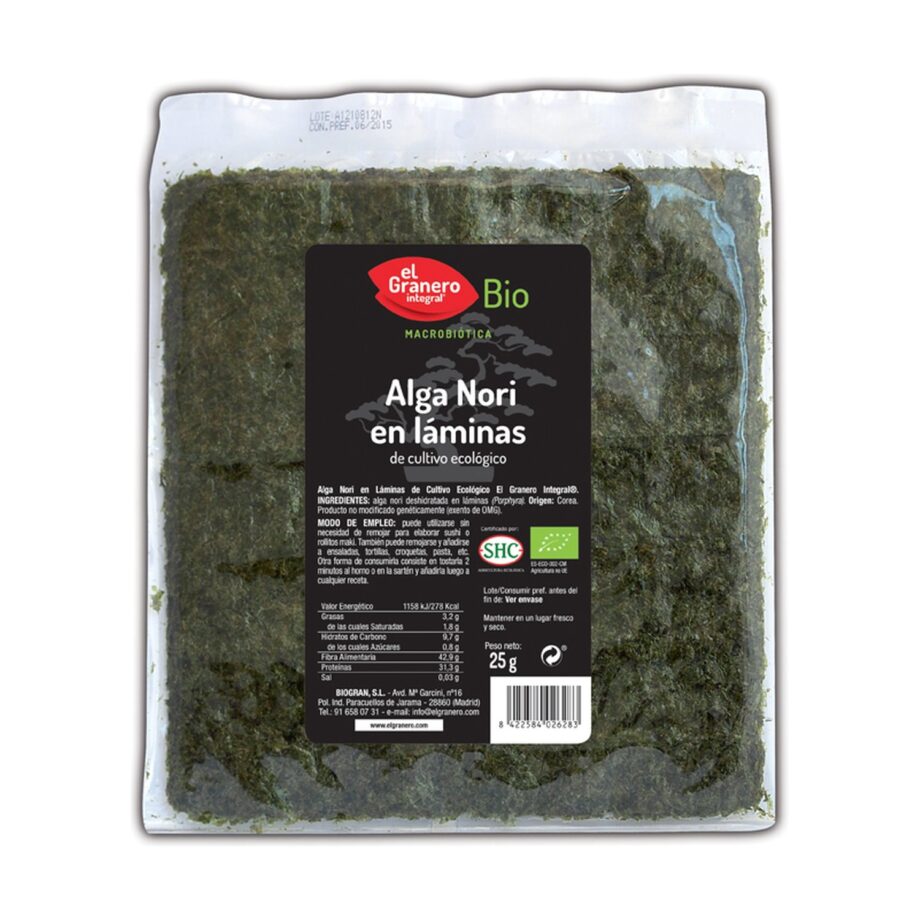 Alga Nori en Láminas