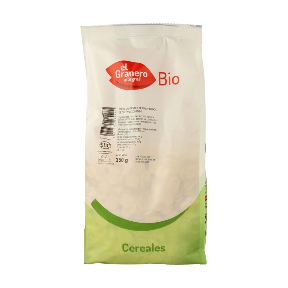 Copos crujientes de Maíz y Quinoa Bio