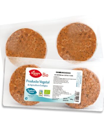 Hamburguesa de Seitán con Setas y Chía Bio