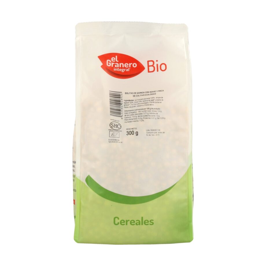 Bolitas de Quinoa con Agave y Maca BIO