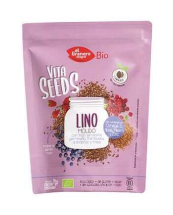 Vitaseeds Lino Molidos, Trigo Sarraceno, Frambuesa, Arándanos y Fresa Bio