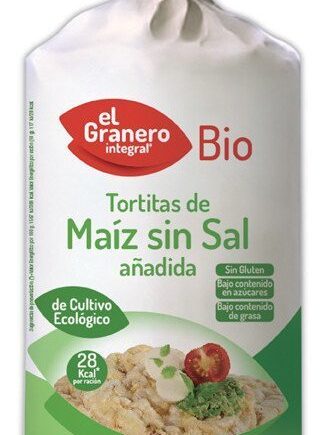 Tortitas de Maíz Bio sin Sal añadida 110 gr