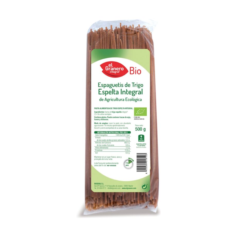 Espaguetis de Espelta Integral Bio