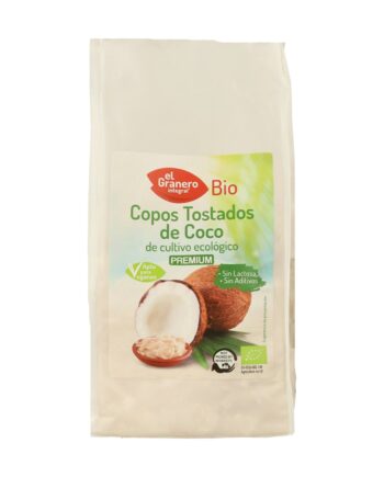 Copos tostados de coco