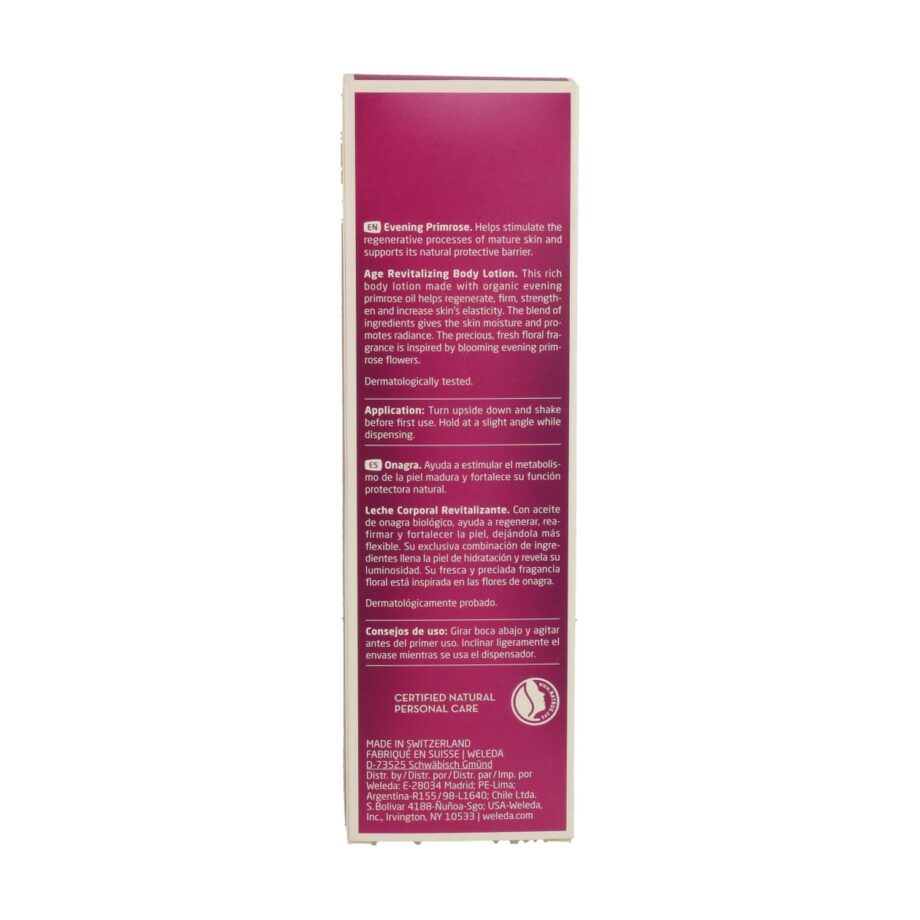 Leche Corporal Revitalizante De Onagra