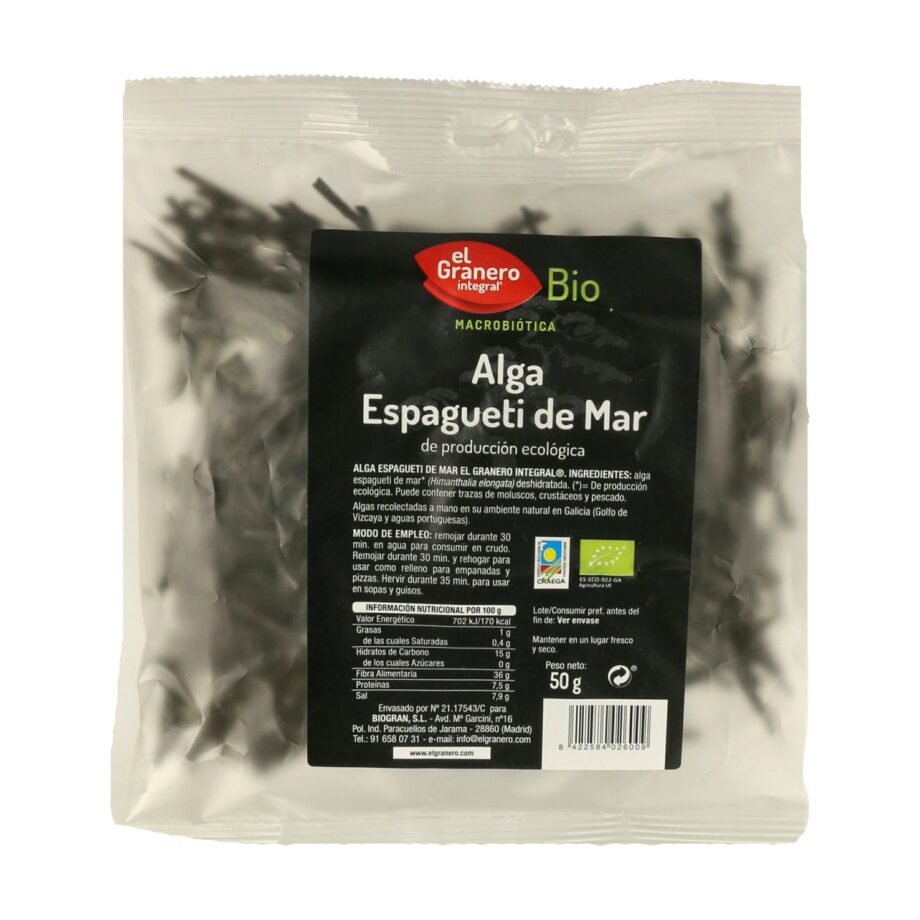 Alga de Espagueti de Mar Bio
