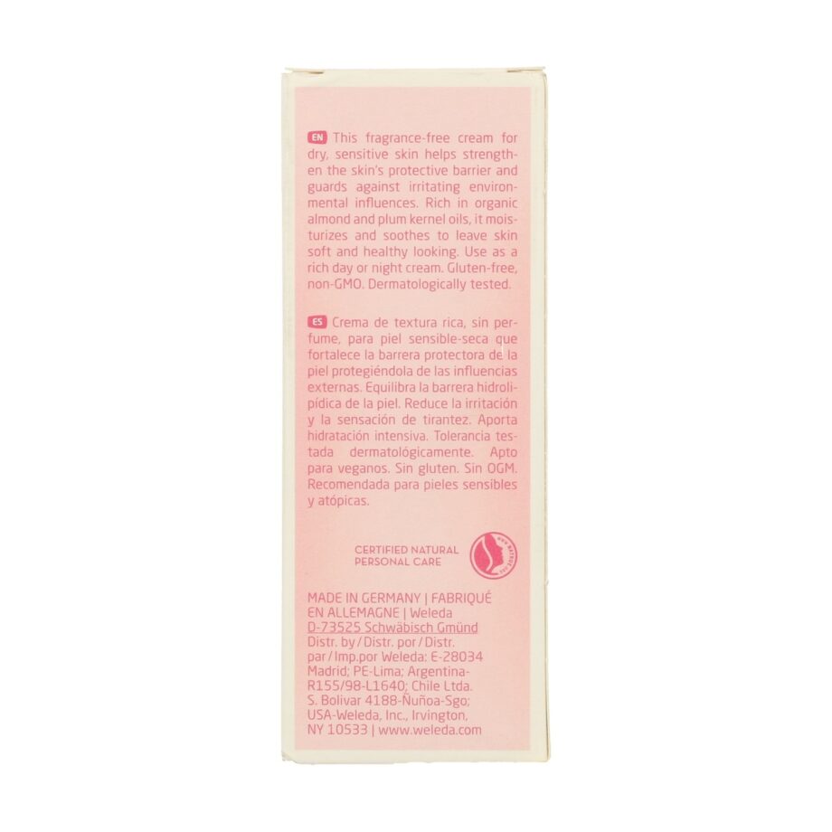 Crema Facial Calmante de Almendras