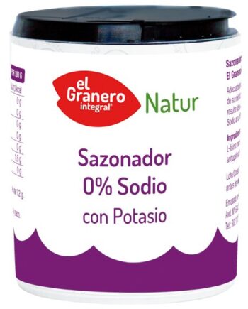 Sazonador 0% sodio con potasio 200 gr