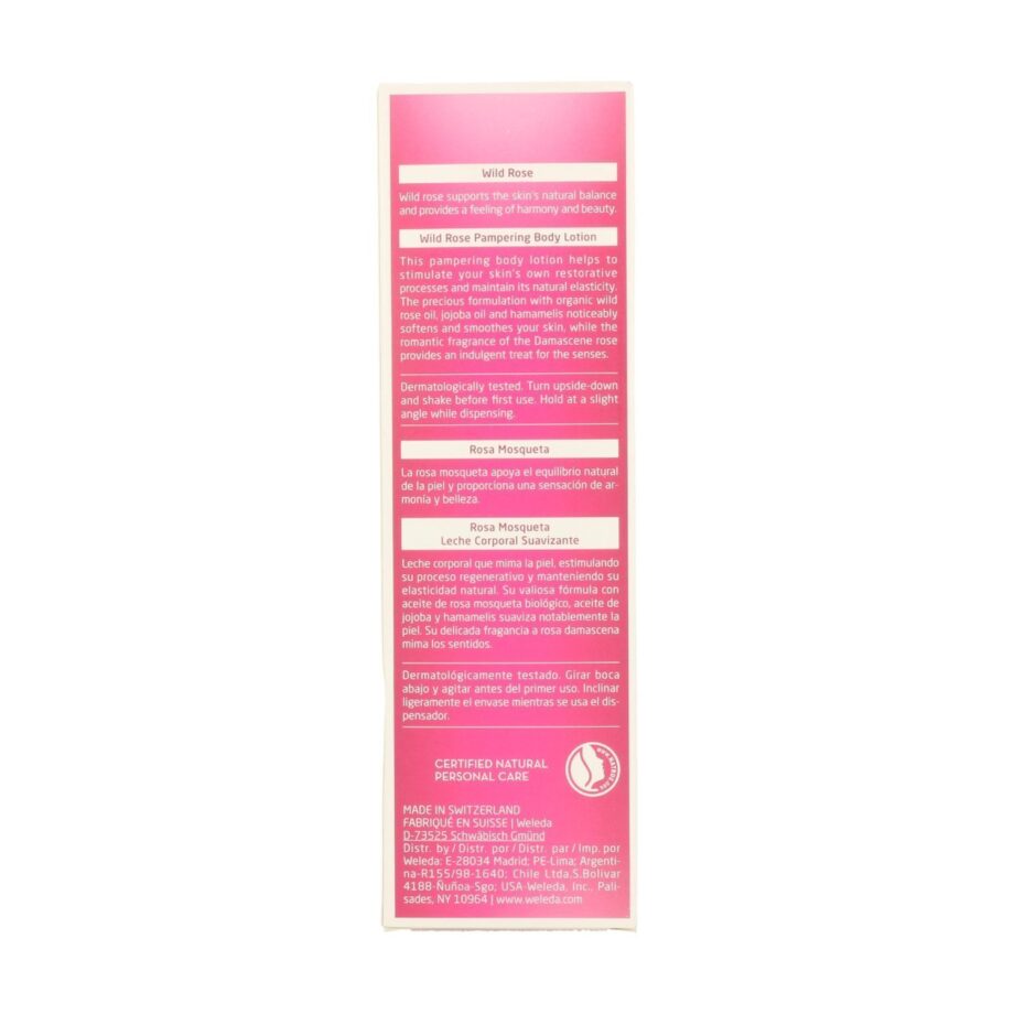 Leche Corporal Suavizante de Rosa Mosqueta