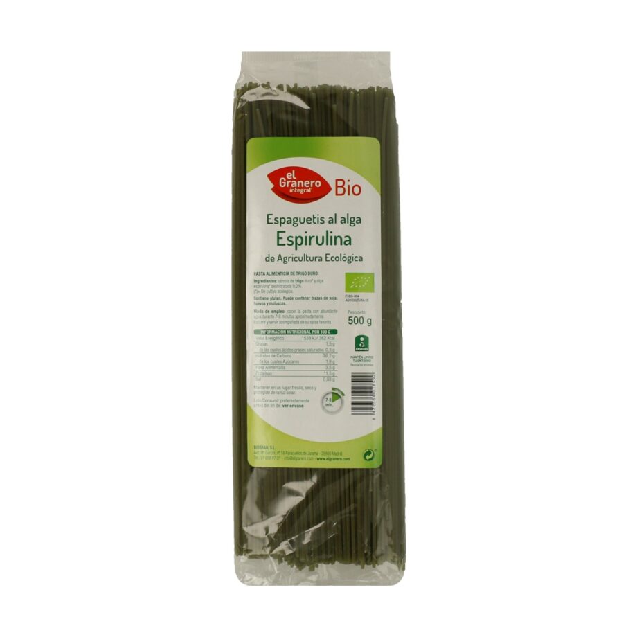 Espaguetis a la Espirulina Bio
