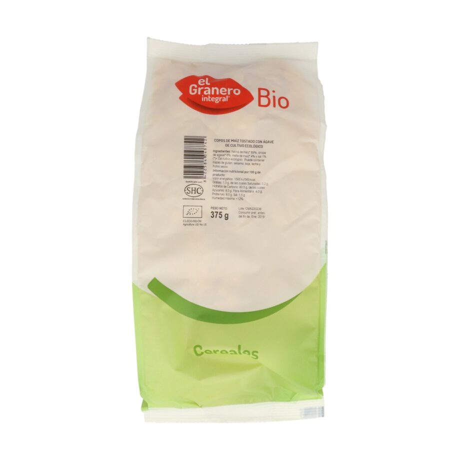 Copos de Maíz Tostado con Agave Bio