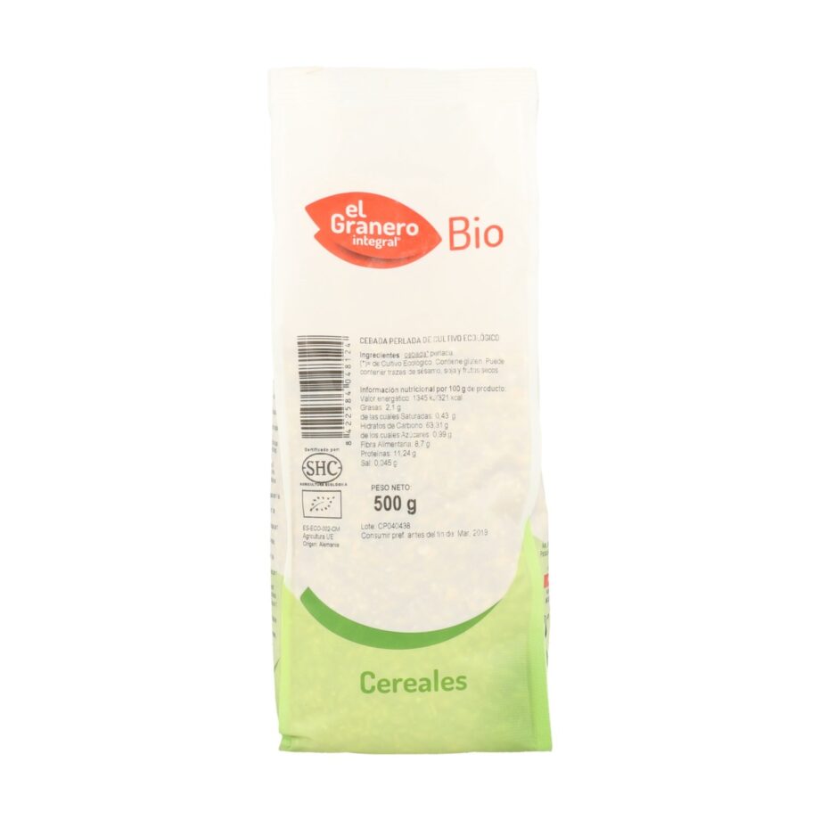Cebada en Grano Perlada Bio