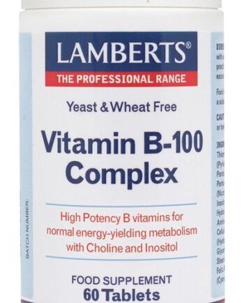 Complejo B 100 mg con todas las vitaminas B. Una al día - 60