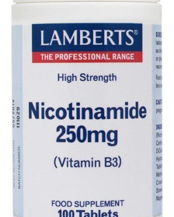 Niacina como Nicotinamida o Vitamina B3 250 mg - 100