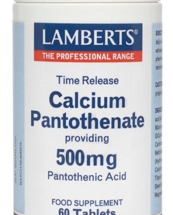 Ácido Pantoténico o Vitamina B5 como Pantotenato de Calcio 500 mg - 60