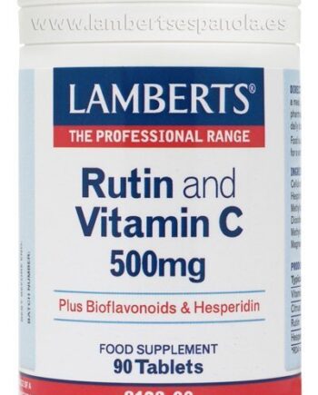 Rutina y Vitamina C 500 mg con Bioflavonoides y Hesperidina - 90